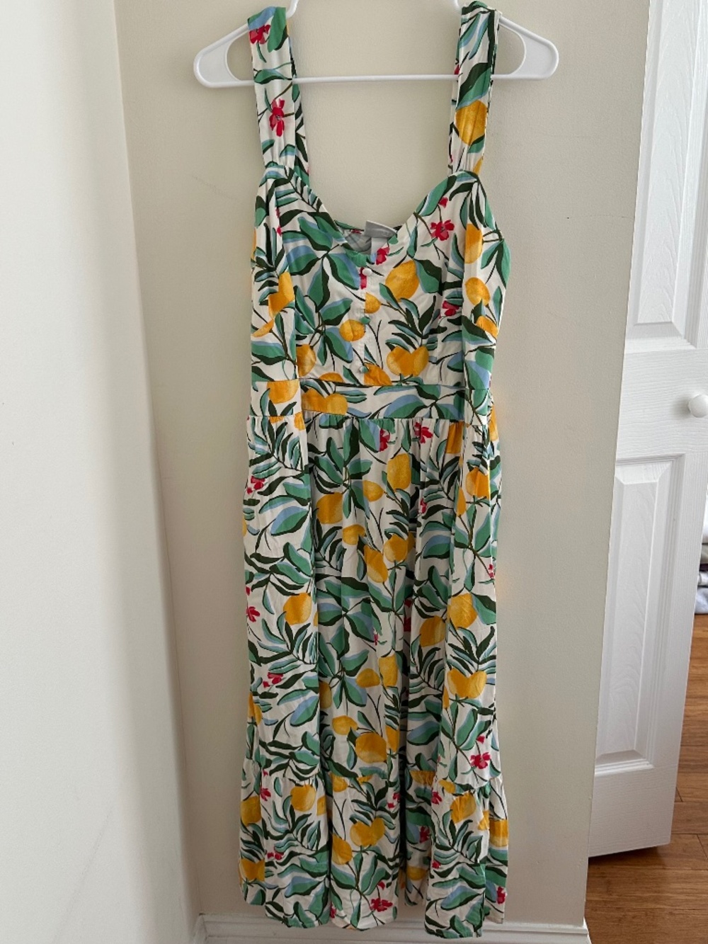 Ava & Viv Lemon Floral Print Maxi Dress